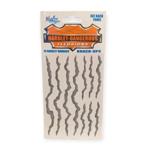 NWT Stickers Car Decals Krack Ups Scratches Hardly Dangerous Cracks  TY2K 2001 - Picture 1 of 10